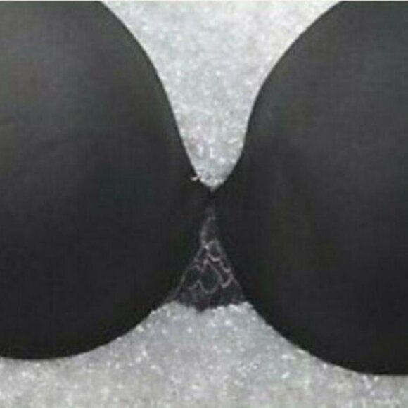 Lane Bryant Cacique Womens Bra Cotton Lace Full Coverage Size 40D Black - Picture 6 of 6